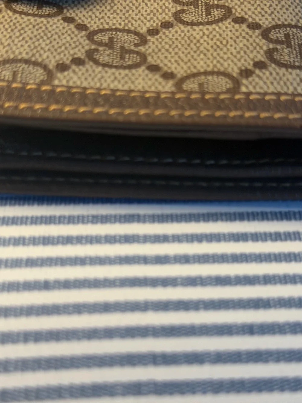 Gucci Brown/Beige GG Canvas Bifold Wallet - Picture 4 of 6